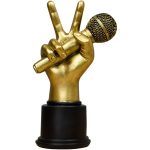 European Style Retro Thumbs Up Gesture Resin Model Customizable Decorative Ornaments for Office Bar TV Cabinet Decoration