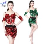 Adult Stage Performance Costume Sparkling Bra Set Opening Dance Party Dancewear Festival Performance Outfit Dance Clothes