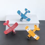 Creative Vintage Iron Art Miniature Airplane Model Decorative Metal Crafts Personalized Custom Medals Badges Home Decor Gifts