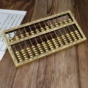 Bronze Solid Abacus Ornaments Custom Metal Medal Badge For Living Room Office Decorations Wealth Attracting Craft Gifts