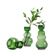 【彤昇源】玻璃花瓶牛油果绿色水培容器家居饰品摆件创意轻奢风格 - Image 6