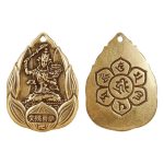 Custom Metal Medal Badge Twelve Zodiac Animal Bronze Buddha Eight Guardian Spirits Vermilion Gourd Keychain Car Ornament Five Emperor Coins Gift