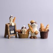 Customizable Decorative Resin Craftwork Japanese Cat Bread Figure Trendy Toy for Coffee Shop Decoration DIY Display Ornament - Image 2