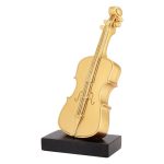 Retro Creative Luxury Resin Violin Desktop Decoration Customizable Ornament Home Decor Artistic Craft Musical Instrument