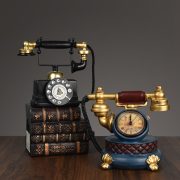 Retro Telephone Creative Small Ornament Customizable Decorative Accessory for Bar Library Study American Style Decoration - Image 2