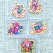 Professional Supply Custom Metal Medal Badge Gold 999 Five Fortunes Greeting Lucky Longevity Happiness Wealth Mobile Phone Sticker - Image 4