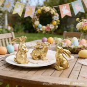 European Style Customizable Decorative Rabbit Ornament Resin Craft for Easter Home Garden Courtyard Decoration Living Room - Image 2