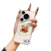 New Creative Gold-Infused Mobile Phone Stickers Colorful Line Dog Cartoon Design Custom Metal Medal Badge For Live Broadcast Gifts - Image 5