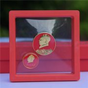 Custom Metal Medal Badge Gold Finish Commemorative Chairman Mao Zedong 3CM Thickened Chest Badge with Colorful Painting - Image 2
