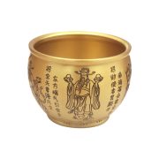 Bronze Good Luck Money Bucket Five Road Wealth God Pot Attracting Fortune Furniture Decoration Custom Metal Medal Badge - Image 5
