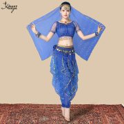 2025 New Adult Stage Performance Costume Indian Dance Ethnic Style Xinjiang Belly Dance Outfit Wholesale - Image 4