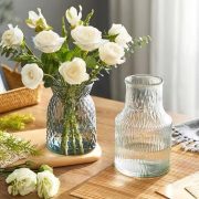 Retro Glass Vase Wholesale Simple Transparent Living Room Dining Table Fresh Flower Plant Water Cultivation Decoration Props - Image 4