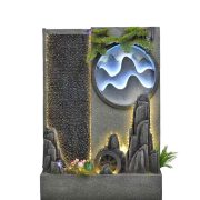 Indoor Landscape Artificial Mountain Flowing Water Fountain Ornament Villa Garden Courtyard Fish Pond Hotel Water Curtain Screen - Image 5