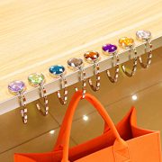 Portable Creative Foldable Metal Bag Hook Practical Souvenir Round Custom Metal Medal Badge Holder Utility Folding Bag Hanger - Image 5
