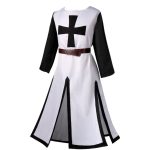 Large Size Adult Halloween Medieval Knight Robe Costume for Stage Performance Dance Party New Amazon Product