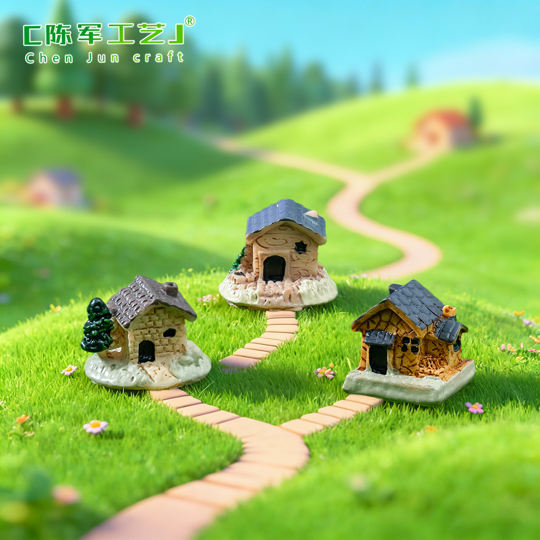 O1CN01W1eJBc1cadhZAMe4O_1031983617-0-cib.jpg Zakka Love Sea Customizable Decorative Resin Ornament Miniature Landscape Villa House Decorations Customized Figurines - Image 1