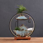 Creative Ceramic Flowing Water Fountain Ornament for Home Office Decor Moving In Gift Direct Sale from Manufacturer - Image 5