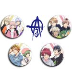 A3 Full Open Drama Group Anime Badge 58mm Custom Metal Medal Badge Anime Themed Lanyard Pendant for Otaku Collectibles