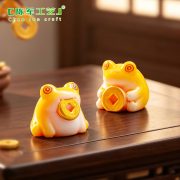 New Year Creative Wealth Attracting Mini Gold Toad Cute Figure Customizable Decorative Ornaments Desktop Miniatures DIY Accessories - Image 4
