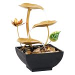 Home Decor Office Desktop Iron Art Wealth Attracting Flowing Water Fountain Ornament Cross-Border Landscape Garden Feature