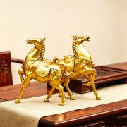 Creative Metal Horse Figurine Zodiac Decoration Wealth Attracting Office Living Room Desktop Ornament Customized Gift - Image 2