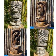 Customizable Decorative Resin Ornaments I复活岛石像 I Outdoor Craftwork I Miniature Green Plant Potted I Ancient Tribal Statue I Simplistic Design - Image 2