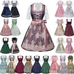 New Arrival Adult Stage Performance Costume German Beer Festival Outfit Bavarian Women's Size-Specific Strap Dress Set