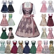New Arrival Adult Stage Performance Costume German Beer Festival Outfit Bavarian Women's Size-Specific Strap Dress Set