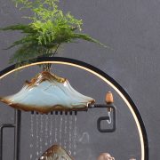 Creative Ceramic Flowing Water Fountain Ornament for Home Office Decor Moving In Gift Direct Sale from Manufacturer - Image 3