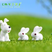 Customizable Decorative Ornaments Resin Rabbit Potted Landscape Creative Cute Miniature Assembly DIY Craft - Image 4