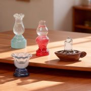 Customizable Retro Glow Oil Lamp Resin Desktop Decoration Vintage Coal Oil Lamp Model DIY Craft Ornament - Image 2