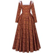 Italian Renaissance Adult Stage Performance Costume Women's Borghese Renaissance Queen Gown Medieval Dress Skirt - Image 4