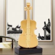 Retro Creative Luxury Resin Violin Desktop Decoration Customizable Ornament Home Decor Artistic Craft Musical Instrument - Image 5
