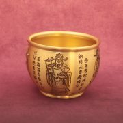 Bronze Good Luck Money Bucket Five Road Wealth God Pot Attracting Fortune Furniture Decoration Custom Metal Medal Badge - Image 4