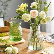 Retro Glass Vase Wholesale Simple Transparent Living Room Dining Table Fresh Flower Plant Water Cultivation Decoration Props - Image 2