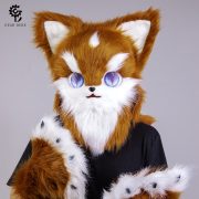 Cartoon Animal Headset Plush Animal Mask Breathable Wearable Custom Mascot Costume for Cosplay Performance Animal Suit