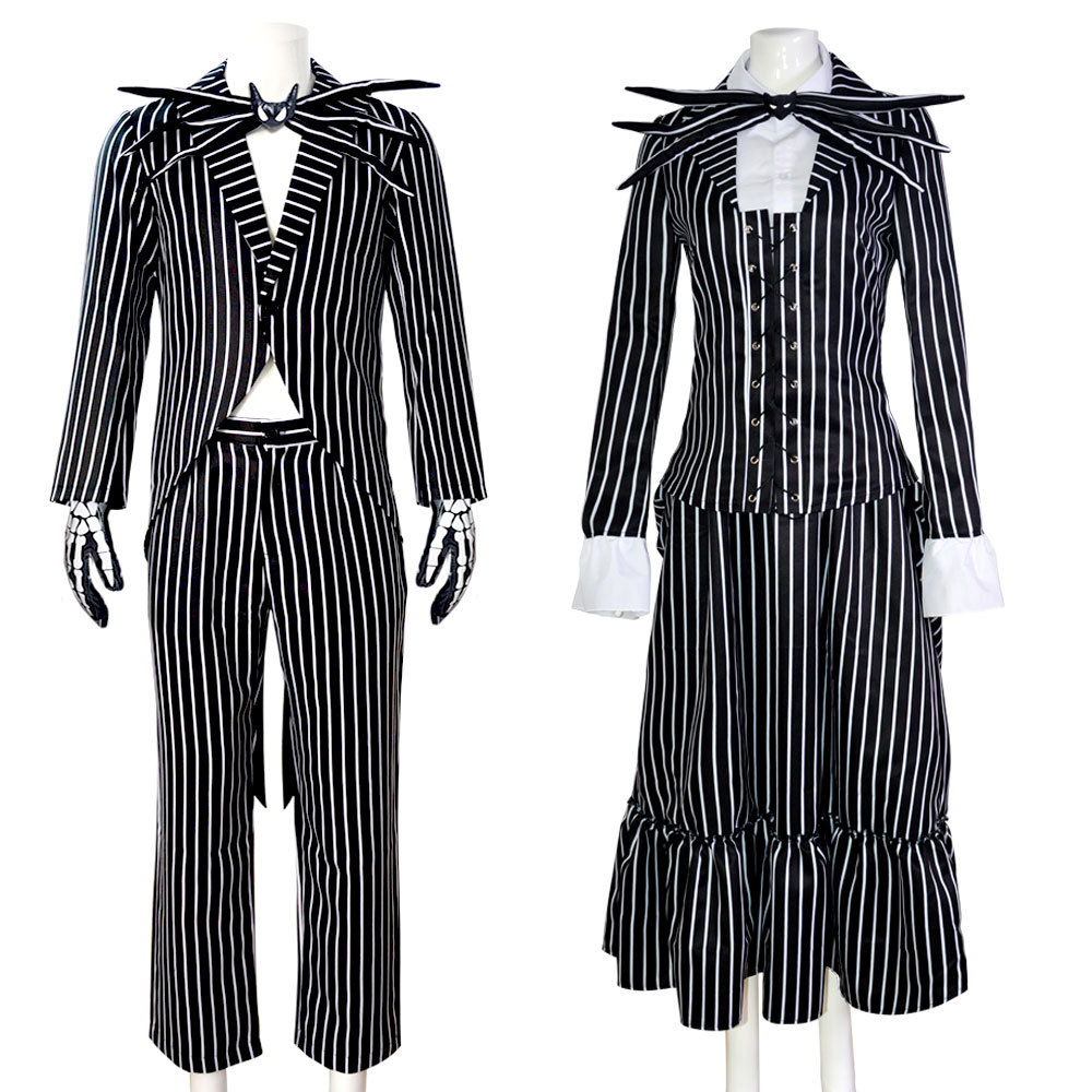 O1CN01WjRXI71oe5fYZSIvb_2723375249-0-cib.jpg Adult Skeleton Jack Costume for Stage Performance Christmas Halloween Full Set Outfit Ready Stock Men's Performance Clothes - Image 1