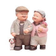 Creative Customizable Decorative Ornaments Lovers Walking Together Night Lamp Grandpa Grandma Figurine Wedding Birthday Gifts - Image 6