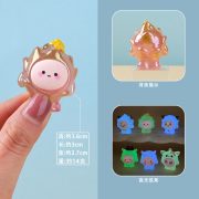 夜光蛋仔 树脂萌粒网红盲盒配件儿童潮玩小手办DIY公仔可爱小摆件 - Image 3