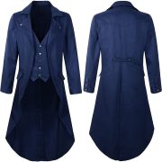 Gothic Style Adult Stage Performance Costume Black Steam Punk Victorian Era Jacket Men's Halloween Cross-Border Dress - Image 4