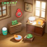 Retro Nostalgic Miniature Landscape Thermal Flask Customizable Decorative Ornament for Dollhouses and DIY Decorations
