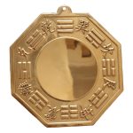 Custom Metal Medal Badge Yellow Bronze Eight Trigrams Mirror Relief Concave Convex Tai Yang Yang Fish Decorative Hanging Ornament