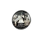 USA 250th Anniversary Custom Metal Medal Badge Embossed Commemorative Coin Chest Pin Gift 2026 Independence Day Theme - Image 5