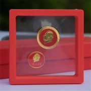 Custom Metal Medal Badge Chairman Mao Memorial Lapel Pin Transparent Red Box Gift Collectible Red Tooth-shaped Lapel Pin - Image 5