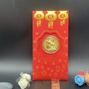 2026 Golden Foil Commemorative Coin Year Of Horse Lucky Symbol Metal Medal Badge Five Fortunes Approach Set New Year Gift - Image 3