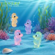 Miniature Customizable Decorative Ornaments Luminous Sea Horse Aquatic Fish Tank Decoration DIY Accessories Resin Crafts - Image 3