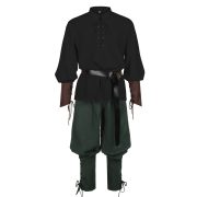 Adult Renaissance Medieval Pirate Performance Costume European American Caribbean Halloween Trousers for Stage Show - Image 5