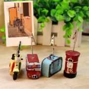 Creative Cute Travel Meaningful British Retro Resin Message Clip Note Clip Photo Clip Desktop Decor Customizable Ornament