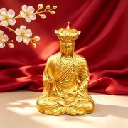 源头工厂定制地藏王佛像摆件金色地藏菩萨像家用供奉平安佛像摆件 - Image 3