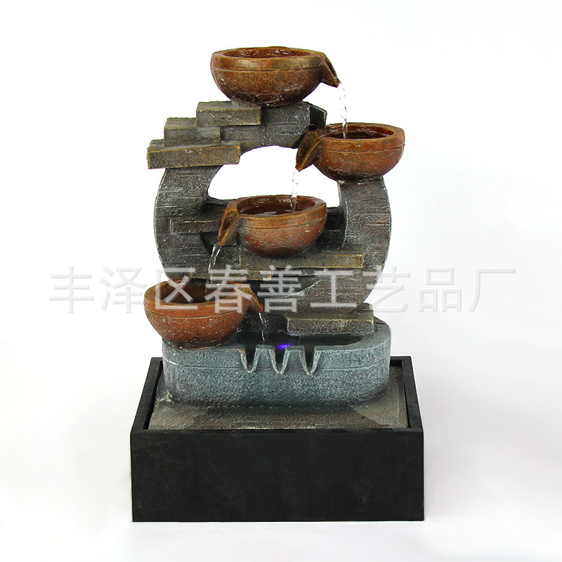 O1CN01XNT9HQ1gZUlhFX001_2664154156-0-cib.jpg Creative Office Desktop Flowing Water Fountain Ornament Home Business Gift Cross-Border Exclusive Sale Interior Decor - Image 1